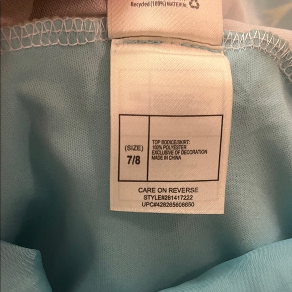 Disney Frozen Blue and Silver Costume Dress Childs size 7/8 - Picture 10 of 14